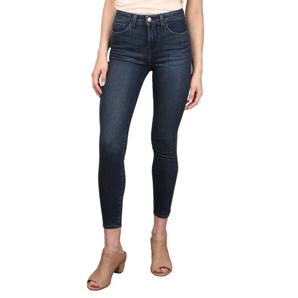 L'AGENCE Margo High Rise Skinny Jeans Dark Wash Size 24 - Picture 1 of 8